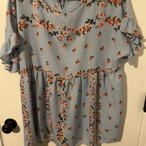 Chic Soul Buy Me Roses Top, 3X